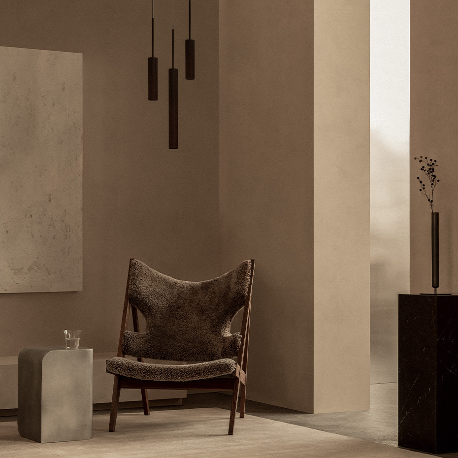 Tubulaire Pendel H48cm Bronzed Brass