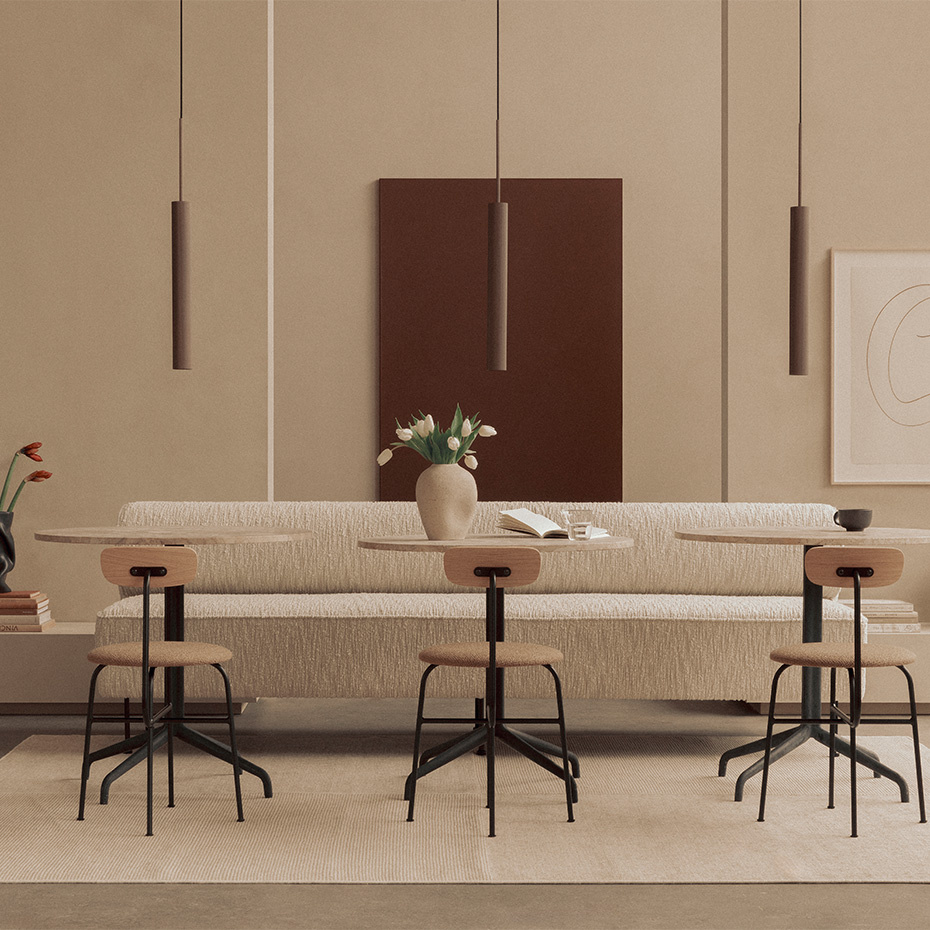 Tubulaire Pendel H48cm Bronzed Brass