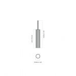 Tubulaire Pendel H24cm Bronzed Brass Tubulaire Pendel H24cm Bronzed Brass