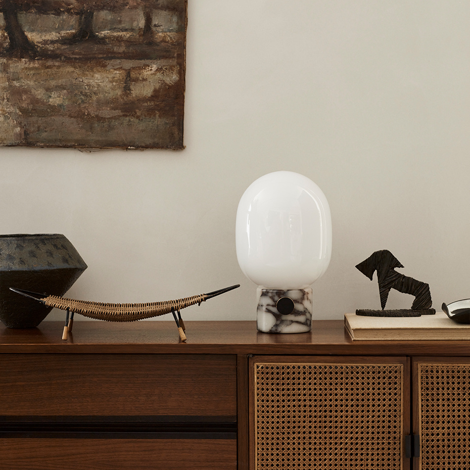 JWDA Bordslampa Large Rose Marble Calacatta Viola