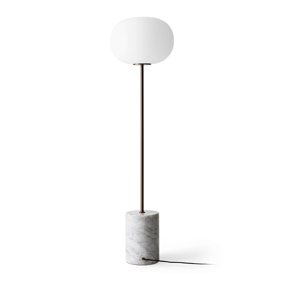 JWDA Golvlampa Carrara Marble/Bronzed Brass