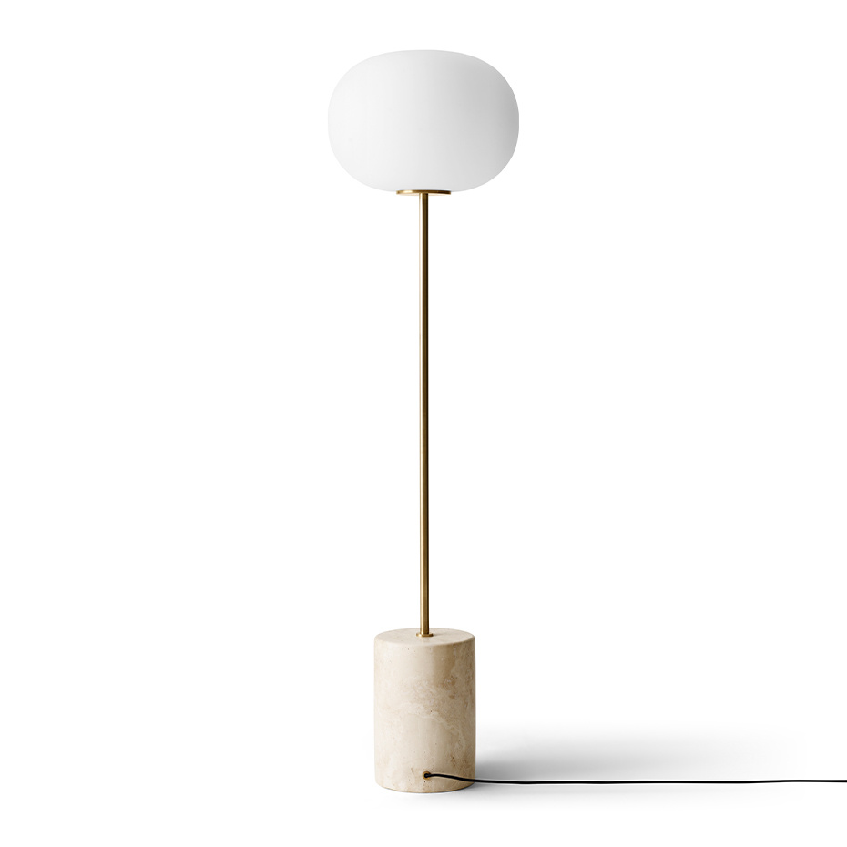 JWDA Golvlampa Travertine/Brushed Brass