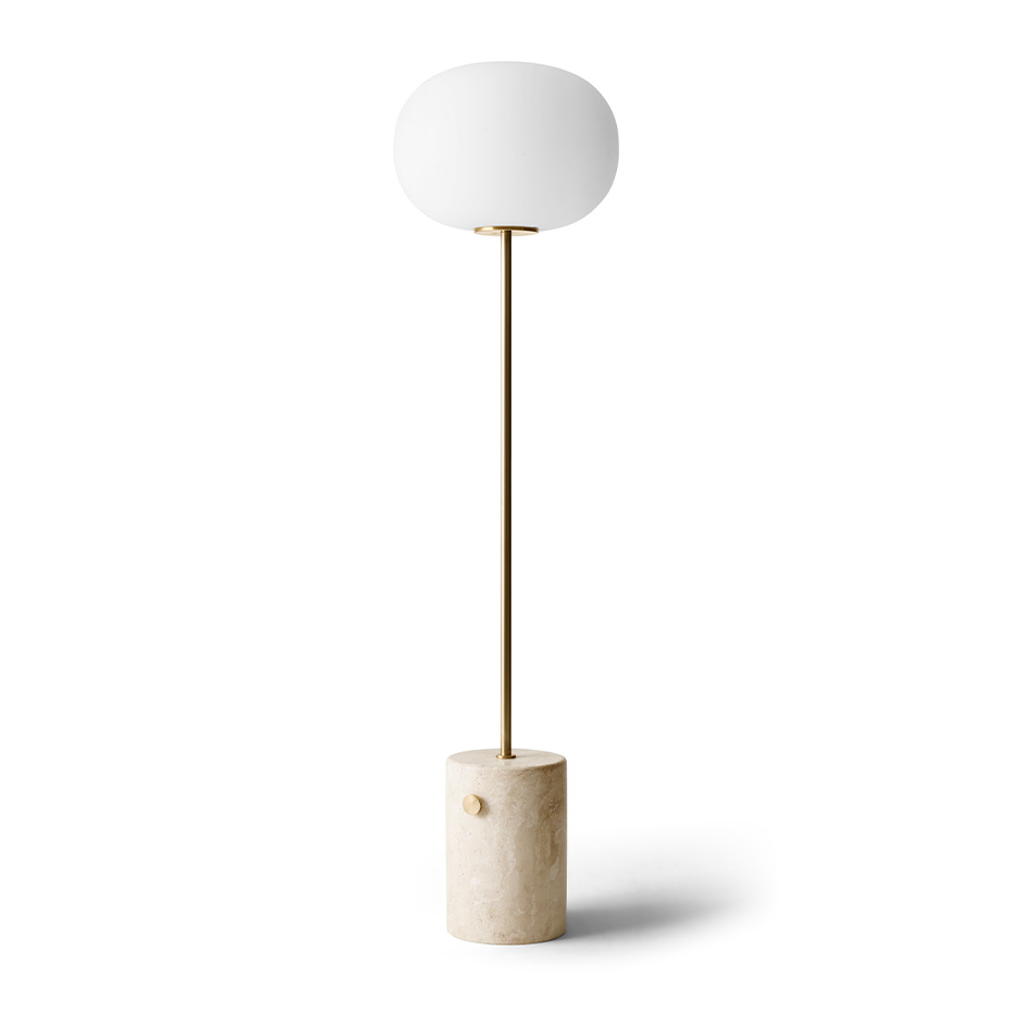 JWDA Golvlampa Travertine/Brushed Brass