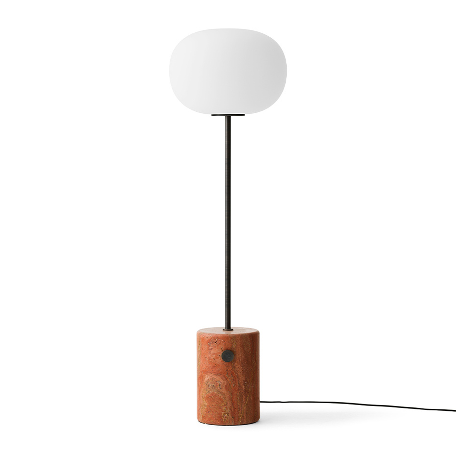 JWDA Golvlampa Red Travertine/Bronzed Brass