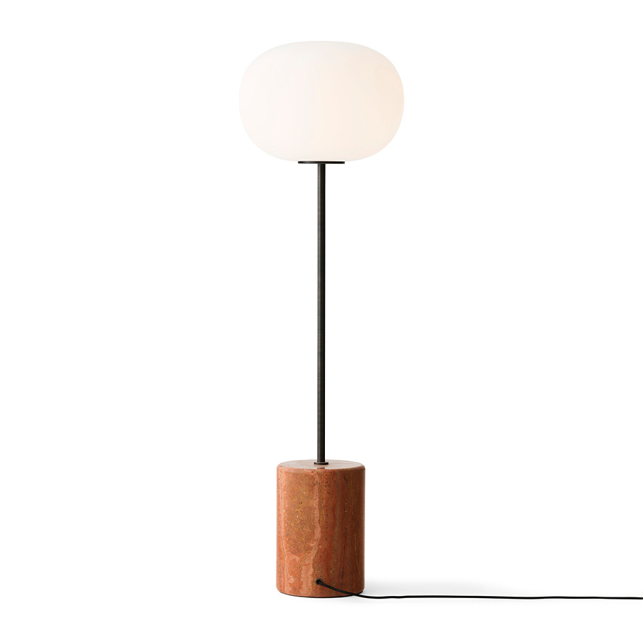 JWDA Golvlampa Red Travertine/Bronzed Brass
