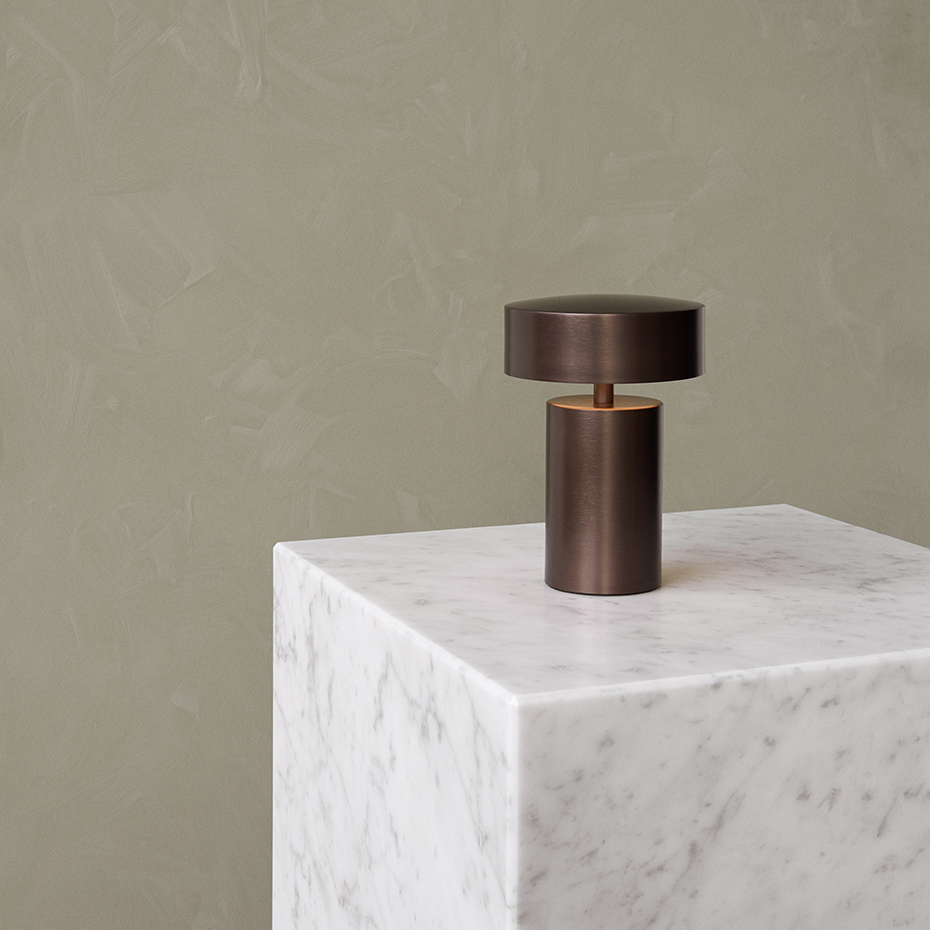 Column Portable Bordslampa Bronze IP44