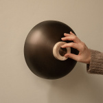 Reverse Vägglampa Hardwired Sand Travertine/Bronzed Brass Reverse Vägglampa Hardwired Sand Travertine/Bronzed Brass