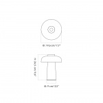 Reverse Portable Bordslampa Sand Travertine/Bronzed Brass IP44 Reverse Portable Bordslampa Sand Travertine/Bronzed Brass IP44