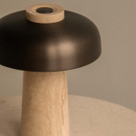 Reverse Portable Bordslampa Sand Travertine/Bronzed Brass IP44 Reverse Portable Bordslampa Sand Travertine/Bronzed Brass IP44