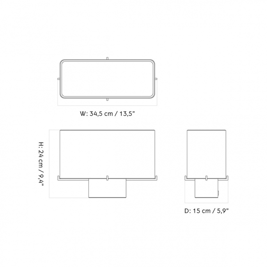 Nonna Bordslampa H24cm Brushed Aluminium/Sand