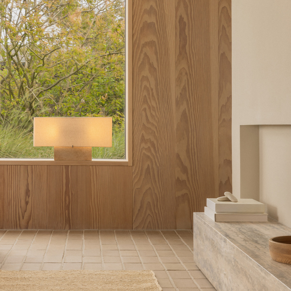 Nonna Bordslampa H30cm Travertine/Sand