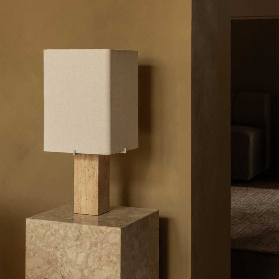 Nonna Bordslampa H49cm Travertine/Sand
