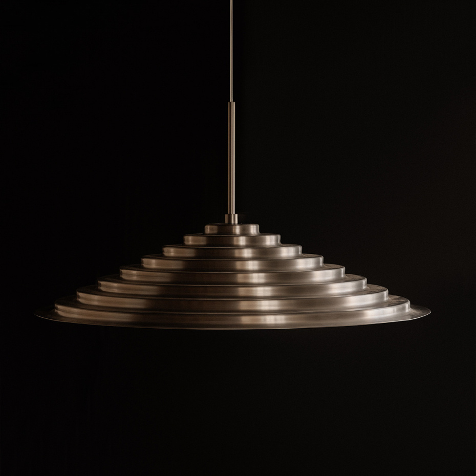 Chancery Pendel Ø75cm Brushed Aluminium