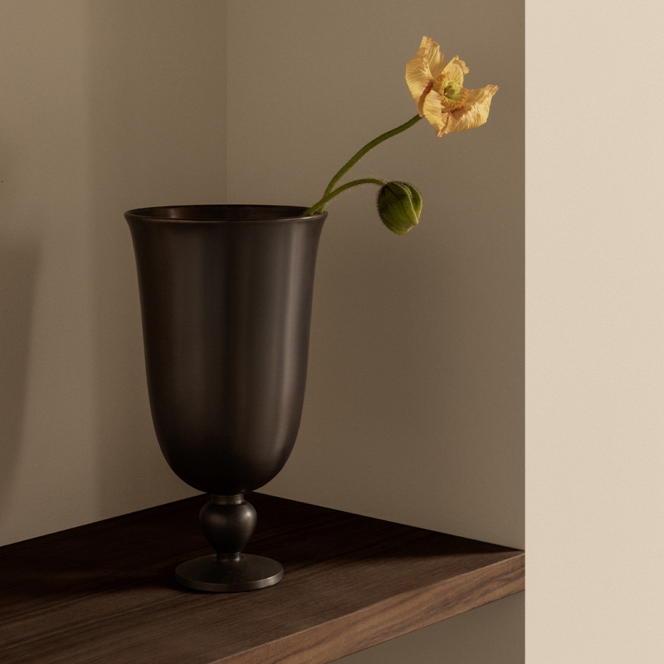 Pavot Vase Bronzed
