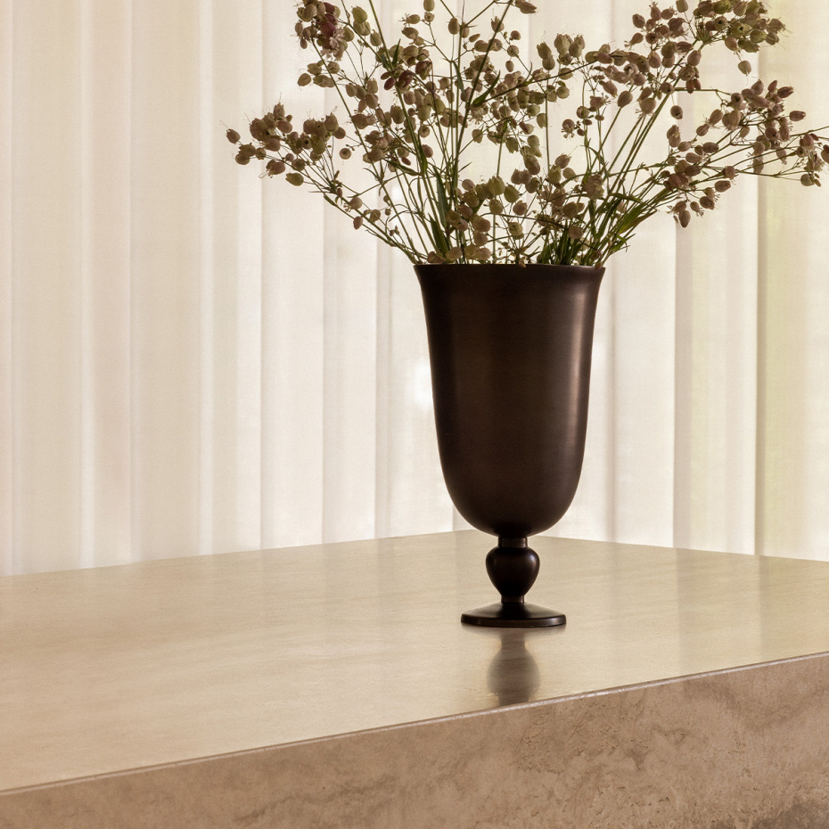 Pavot Vase Bronzed