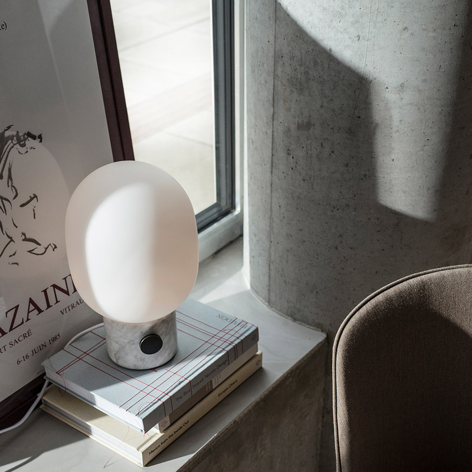 Reservglas Till JWDA Marble Bordslampa Matt Opal Glass