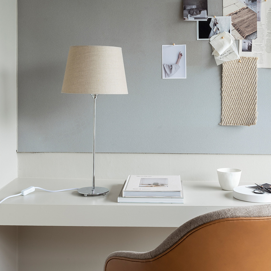 Basic Straight 26 Lampskärm Natur