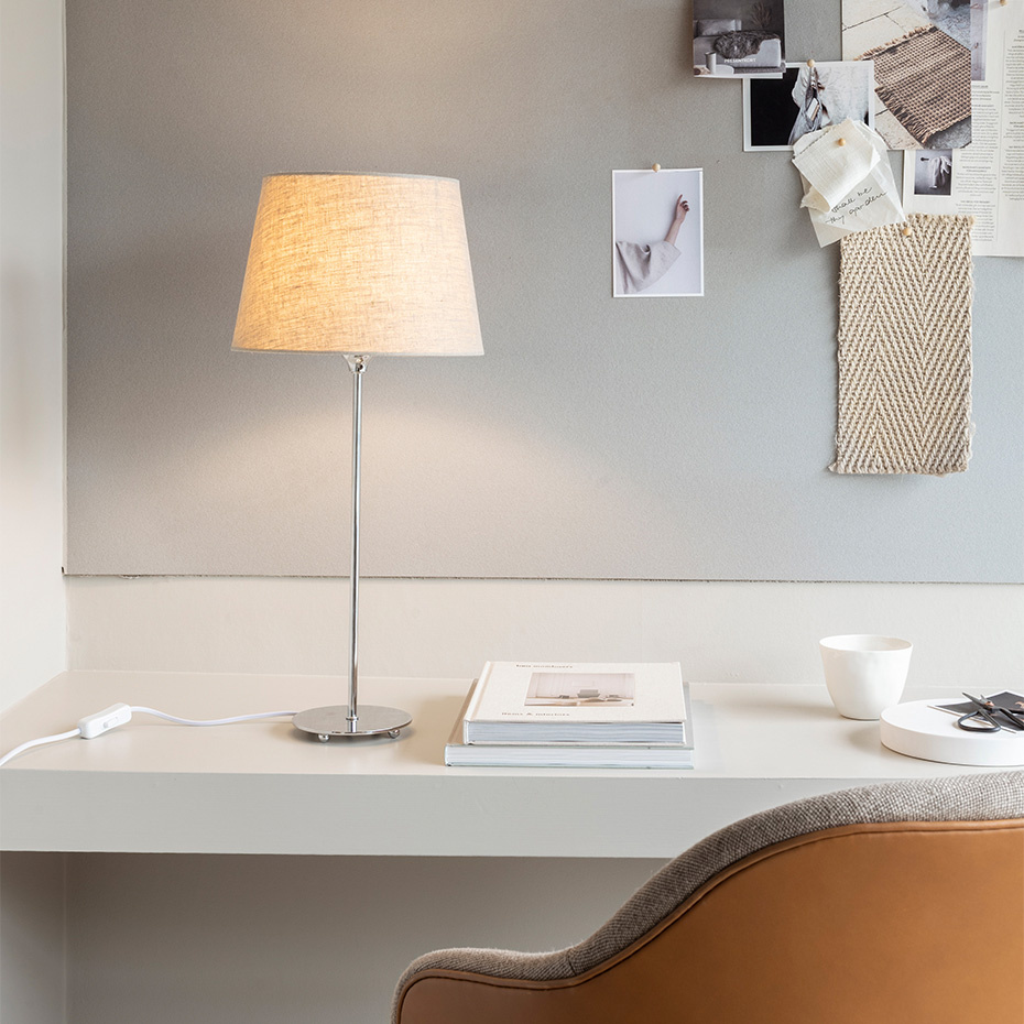 Basic Straight 26 Lampskärm Natur