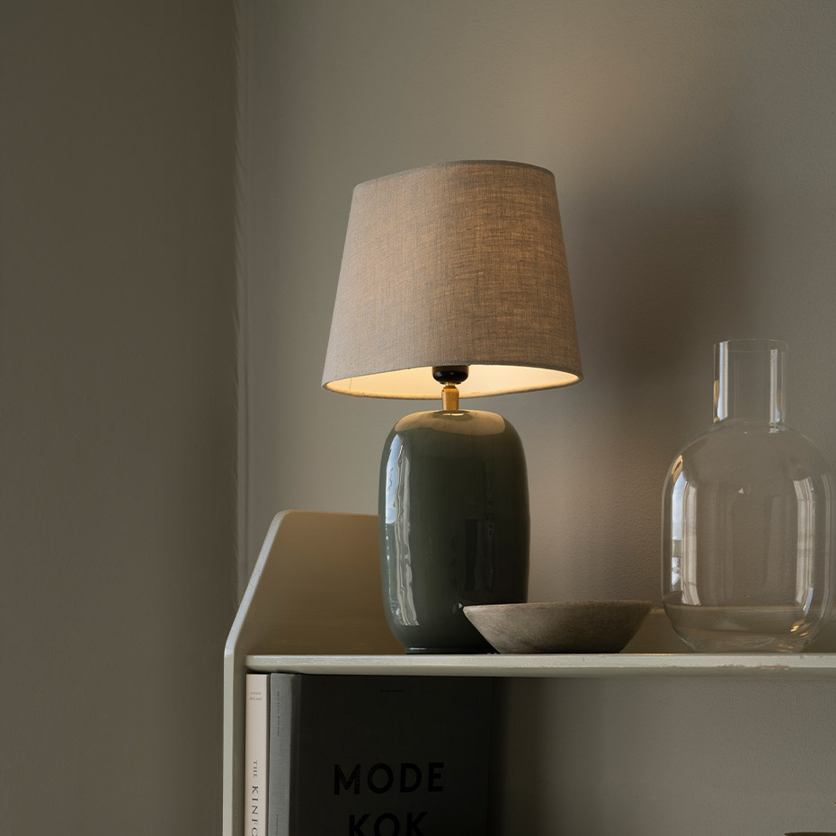 Basic Oval 26 Lampskärm Natur