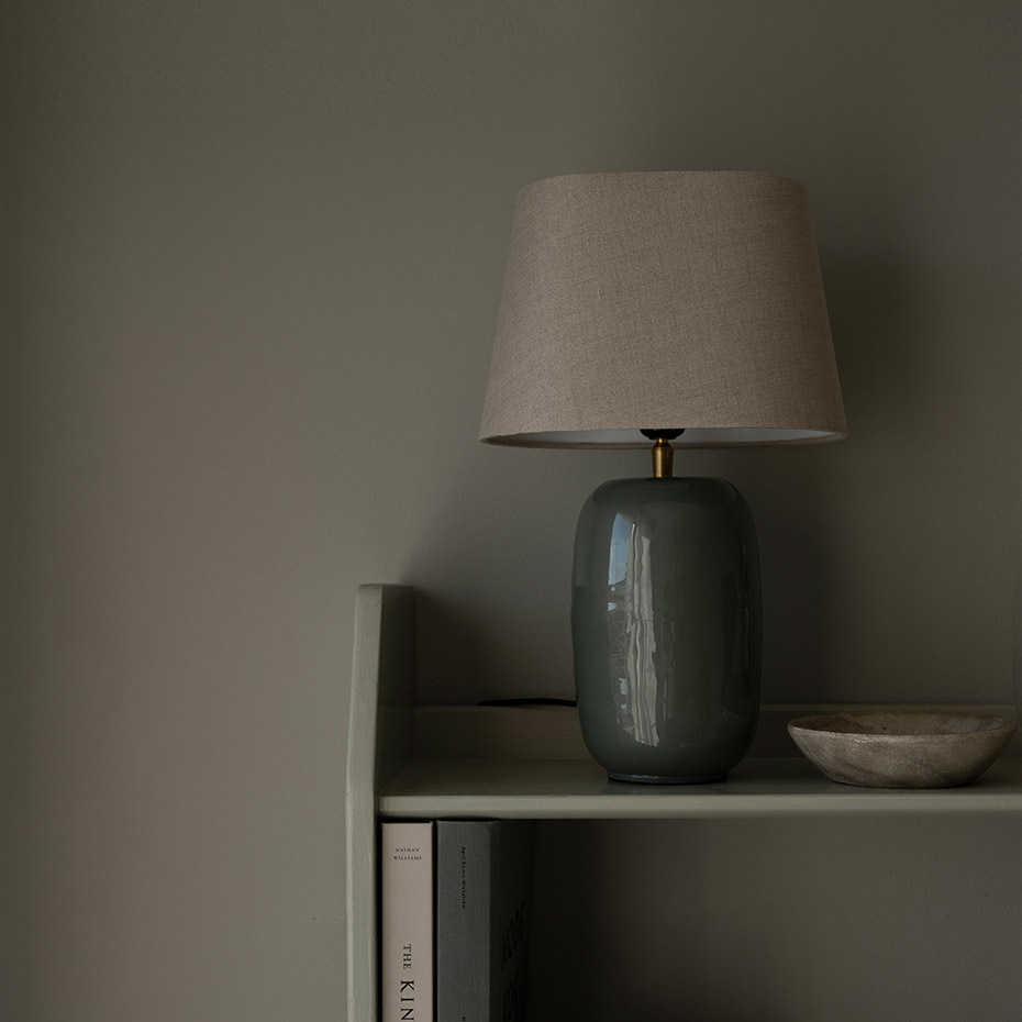 Basic Oval 26 Lampskärm Natur