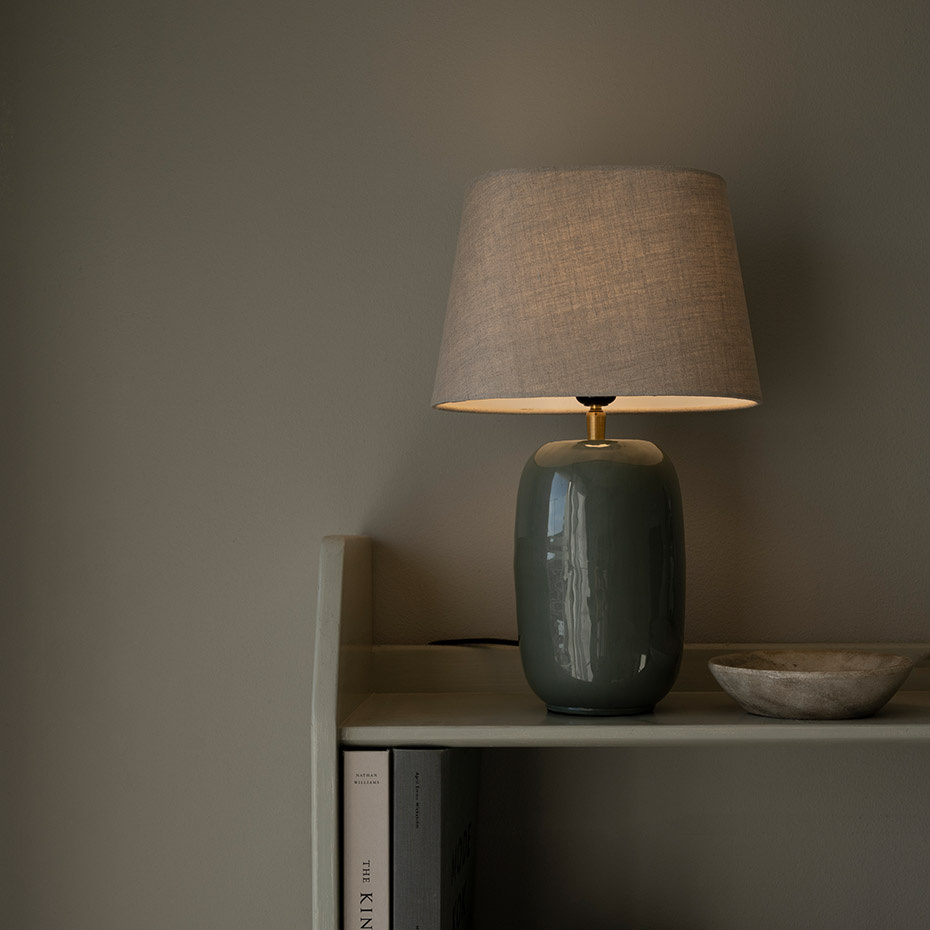 Basic Oval 26 Lampskärm Natur