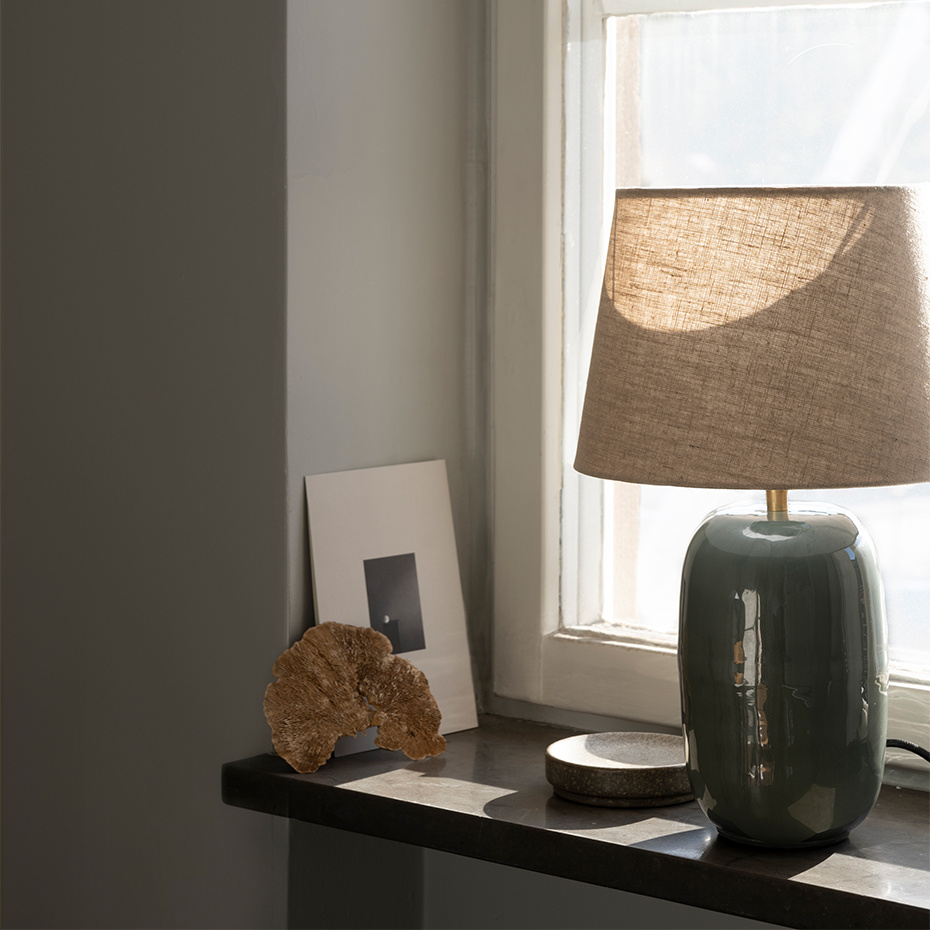 Basic Straight 28 Lampskärm Natur