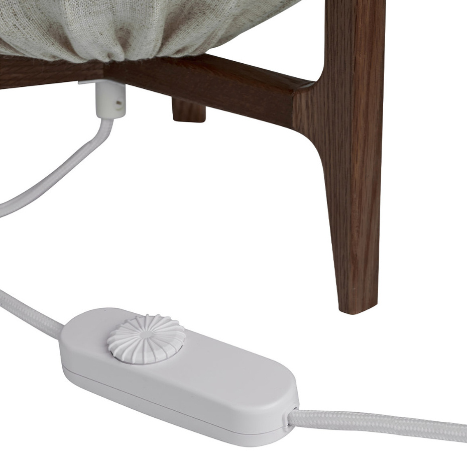 Prisma Bordslampa Mörk Ask/Vit