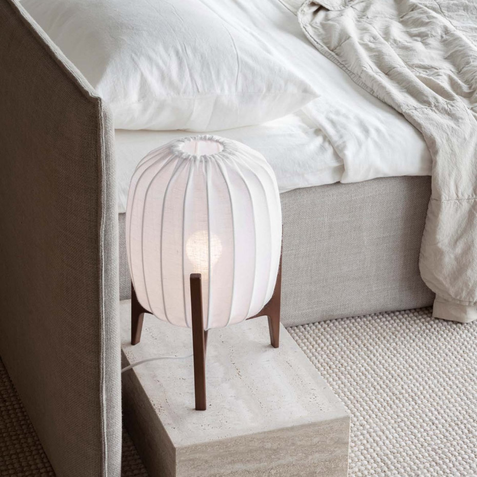 Prisma Bordslampa Mörk Ask/Vit