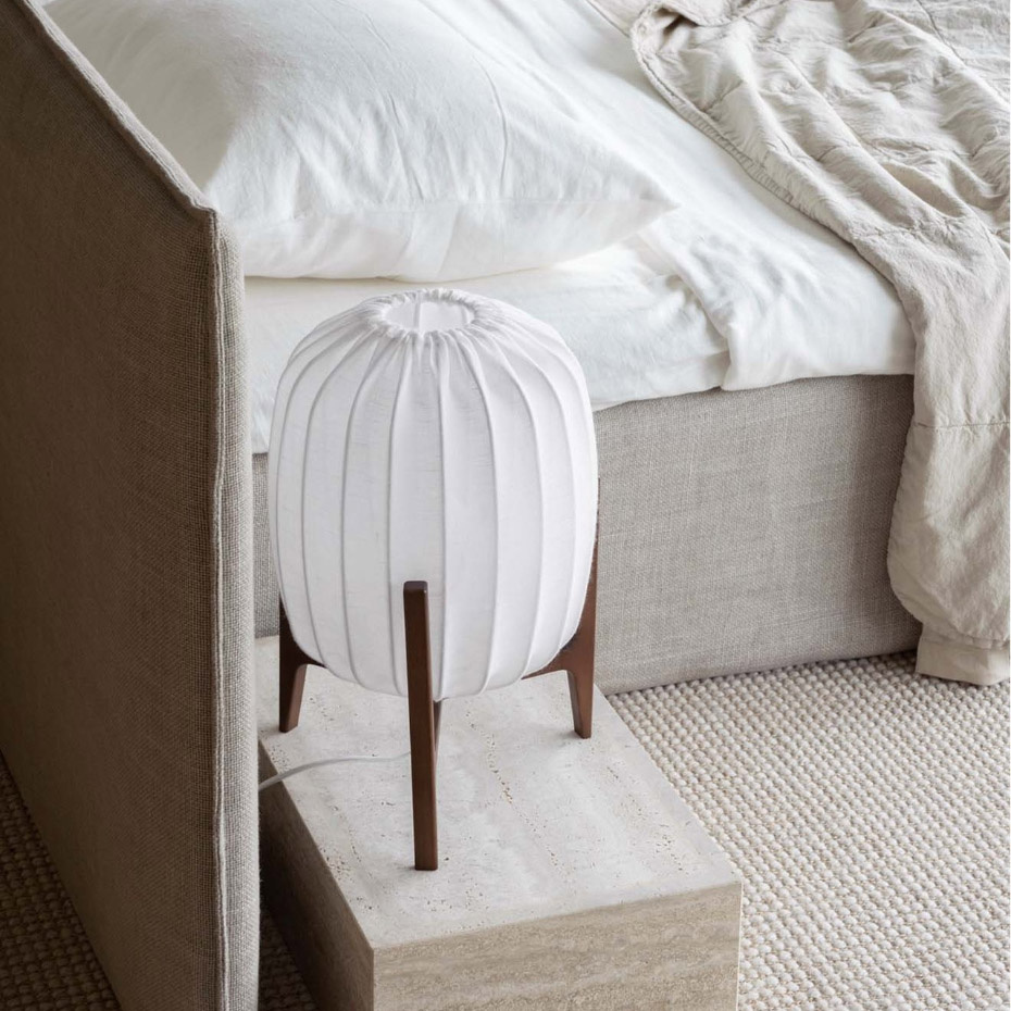 Prisma Bordslampa Mörk Ask/Vit