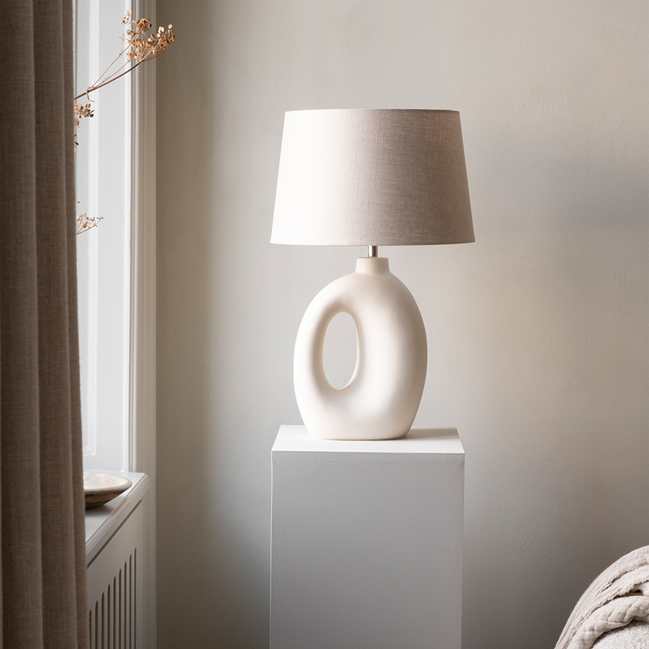 Basic Straight 33 Lampskärm Natur