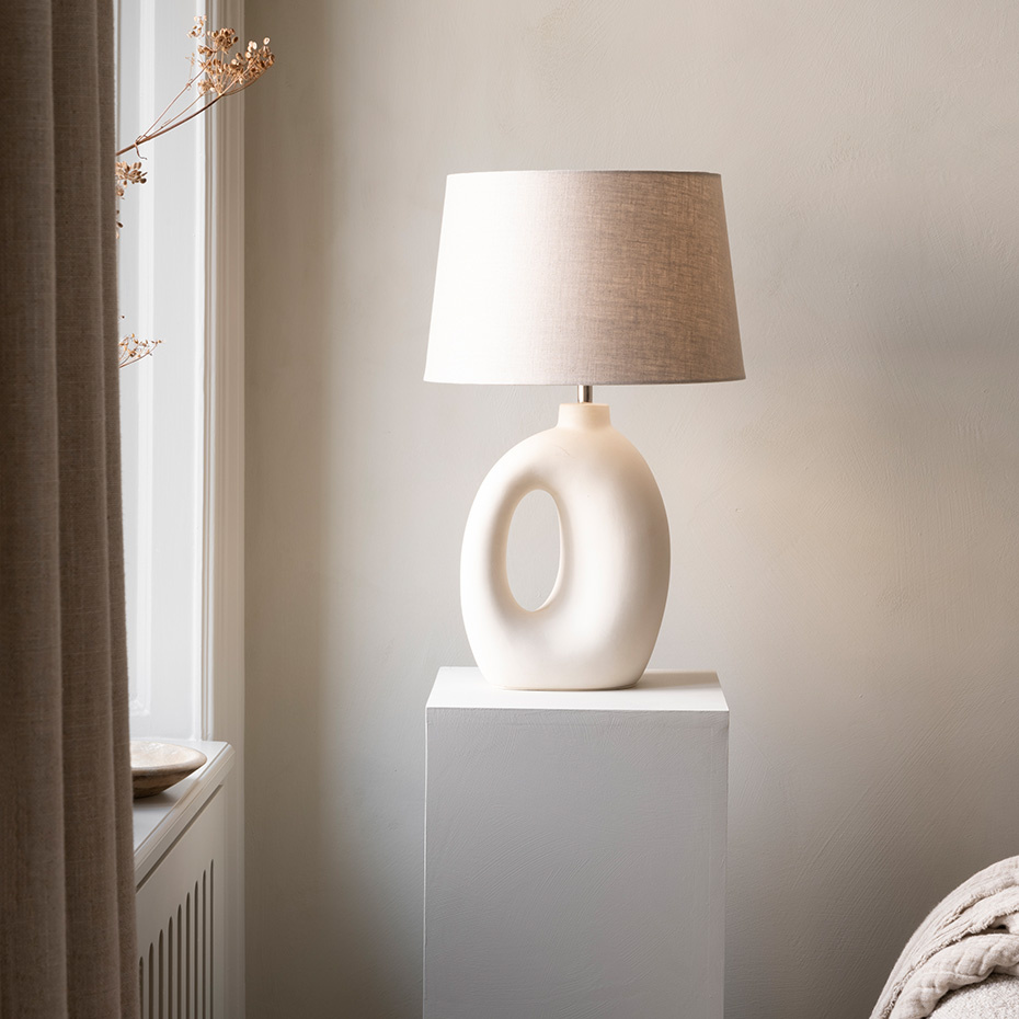 Basic Straight 33 Lampskärm Natur