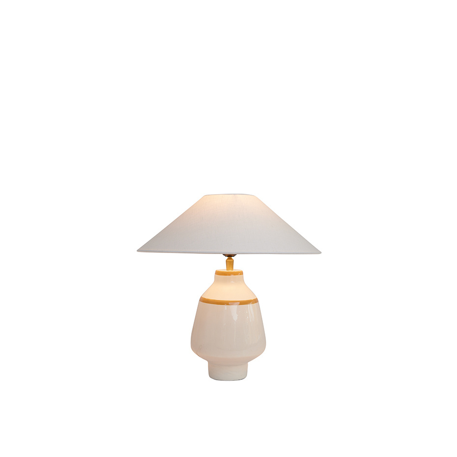 Becky Bordslampa Vit/Senapsgul