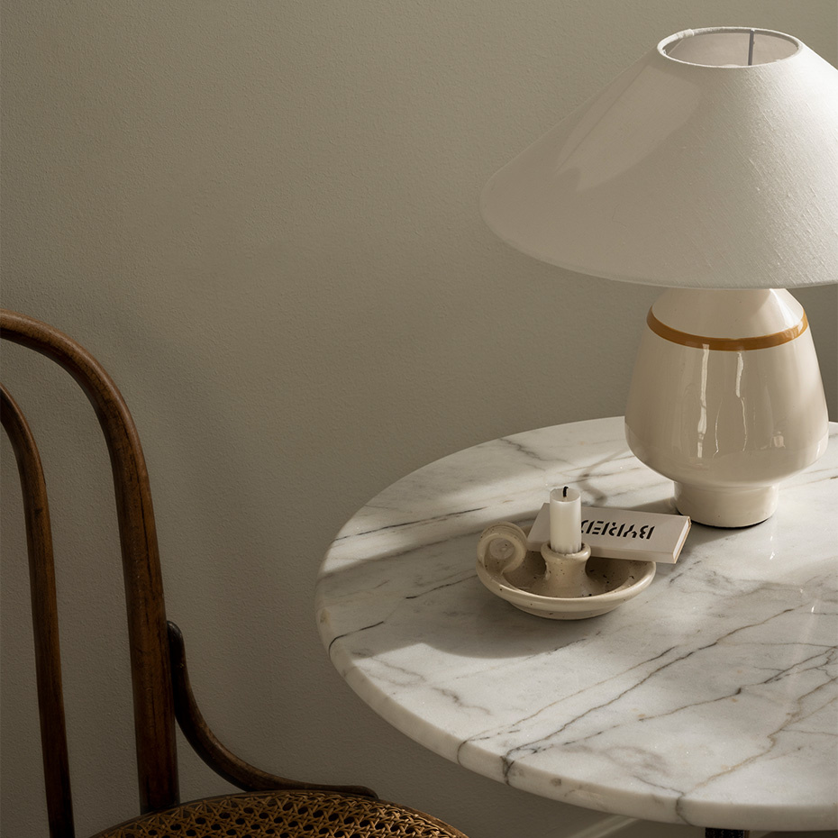 Becky Bordslampa Vit/Senapsgul