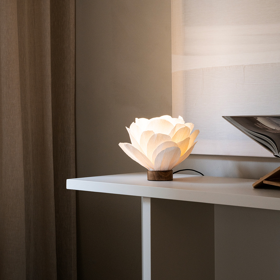 Lisa Bordslampa Vit/Trä