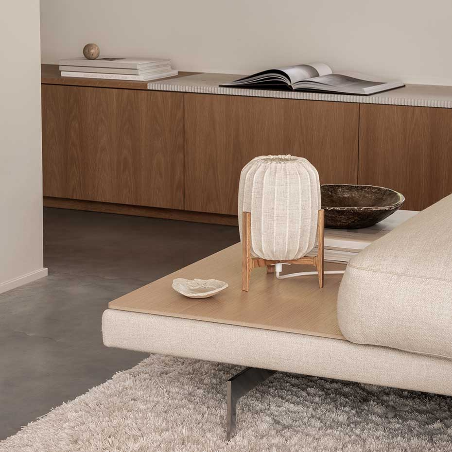 Prisma Mini Bordslampa Ek/Natur