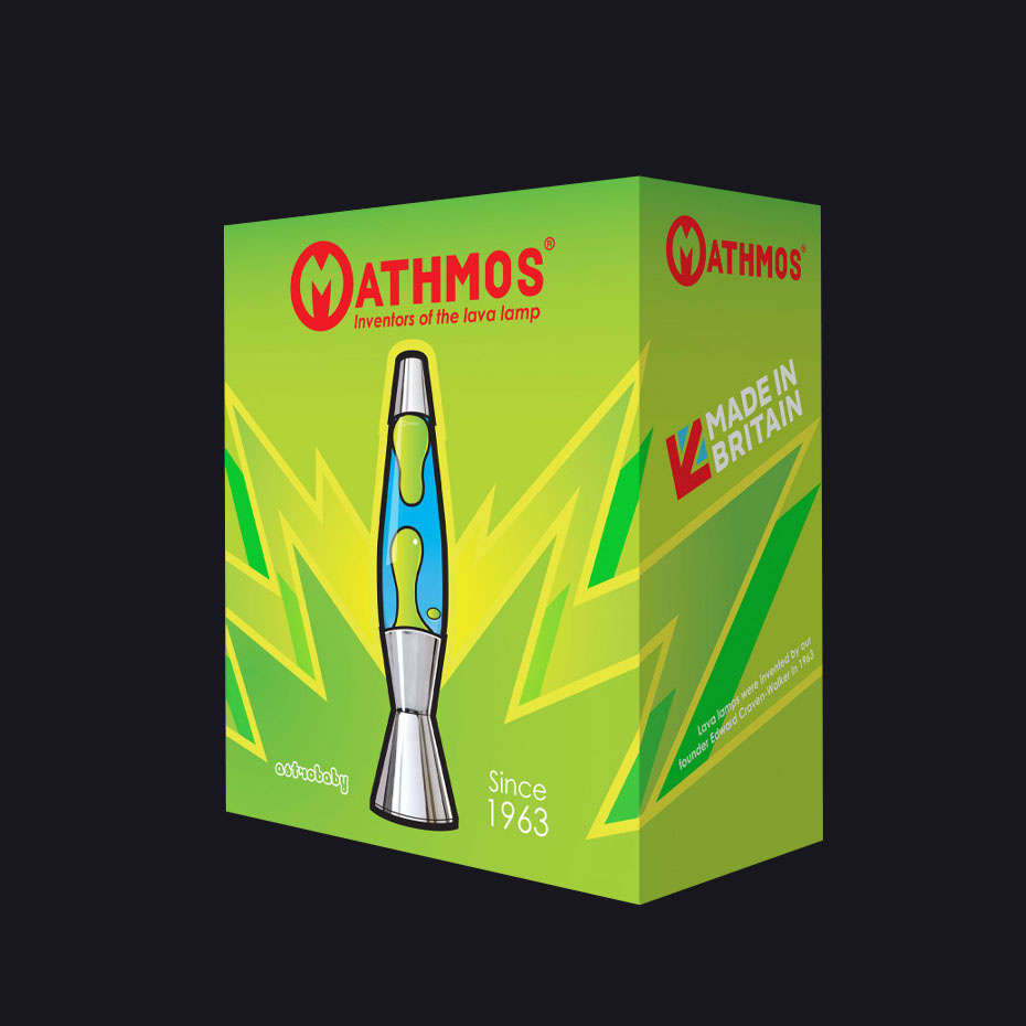 Astro Baby Lavalampa Silver Clear/Green