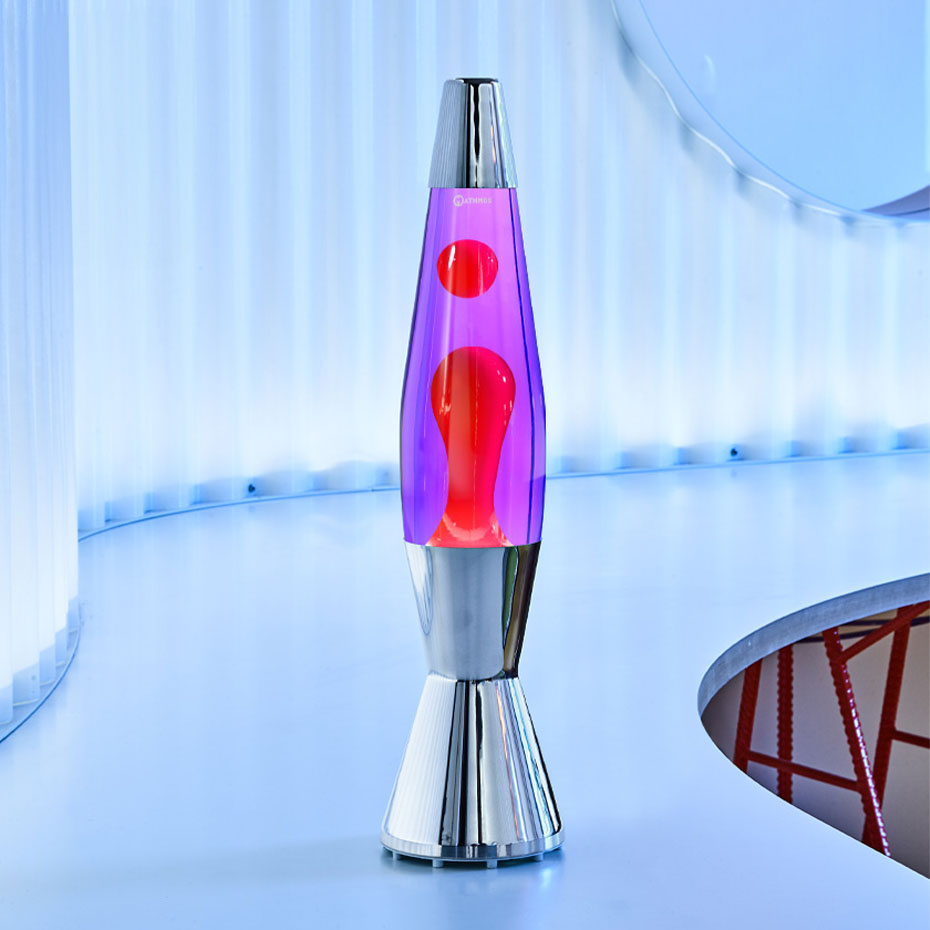 Astro Baby Lavalampa Silver Violet/Red