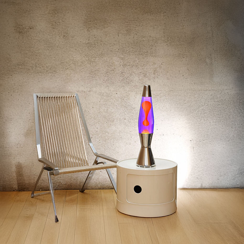 Astro Baby Lavalampa Silver Violet/Red