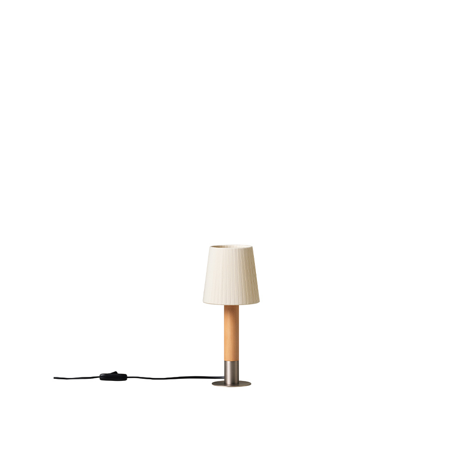 Básica Mínima Bordslampa Natural Ribbon/Nickel