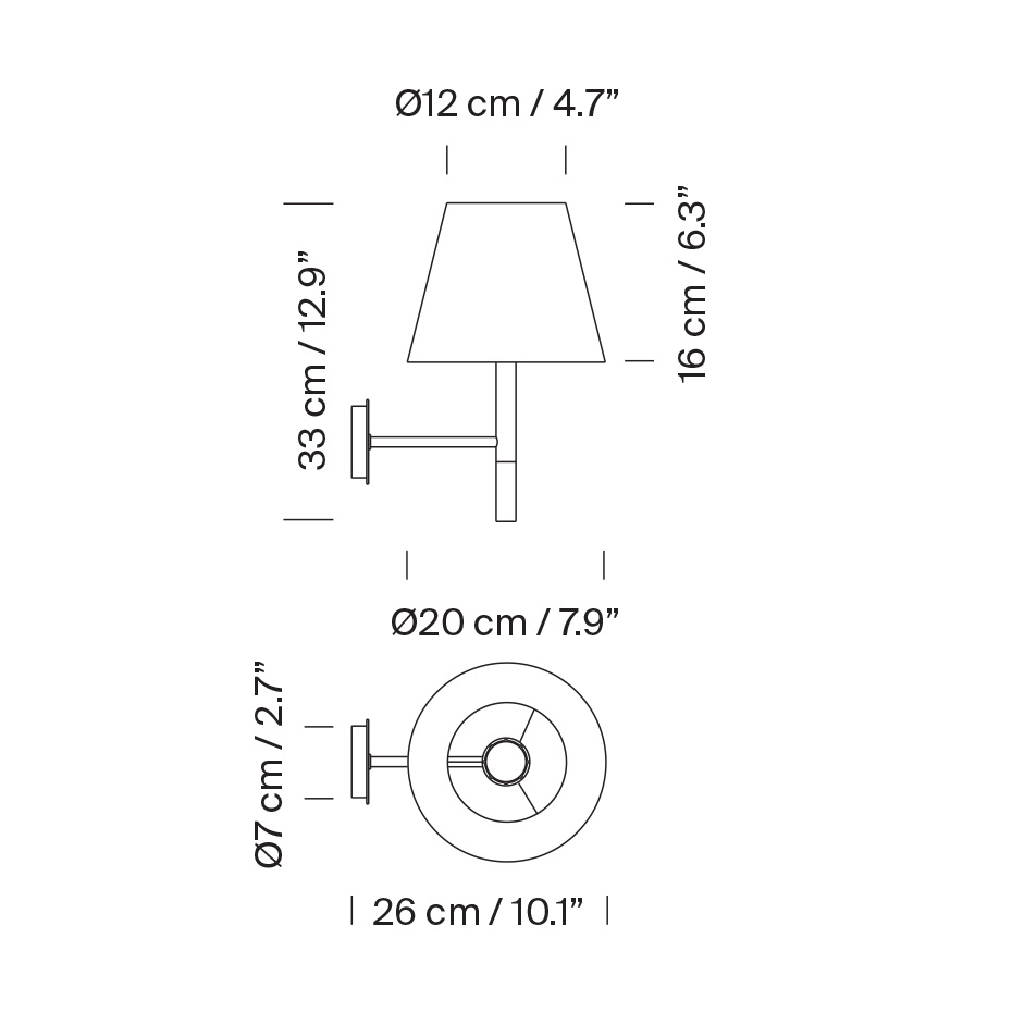 BC2 Vägglampa Natural Ribbon