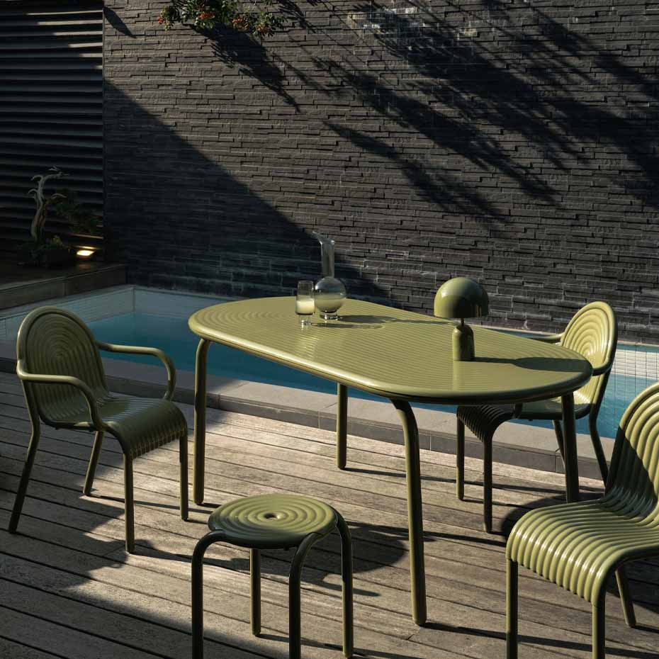 Bell Portable LED Bordslampa Moss