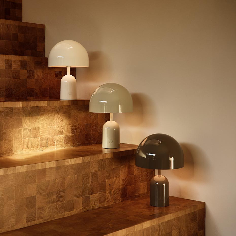 Bell Portable LED Bordslampa Taupe