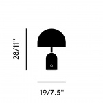 Bell Portable LED Bordslampa Silver Bell Portable LED Bordslampa Silver