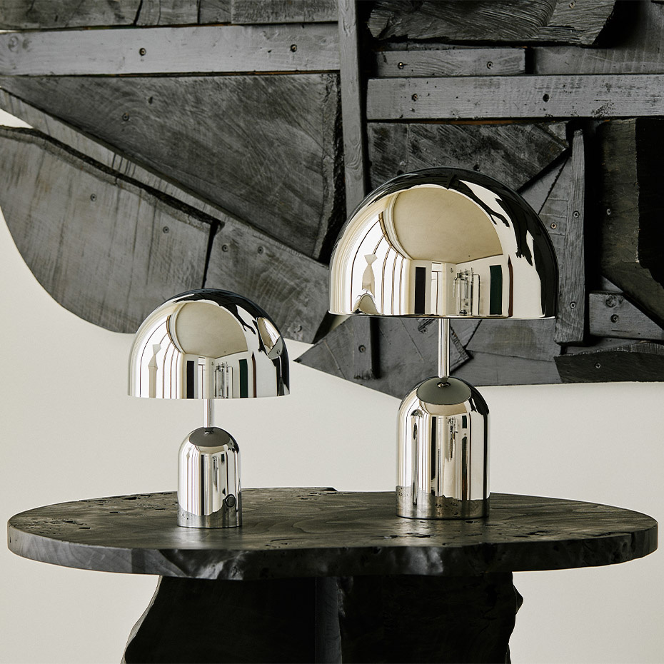 Bell Portable LED Bordslampa Silver