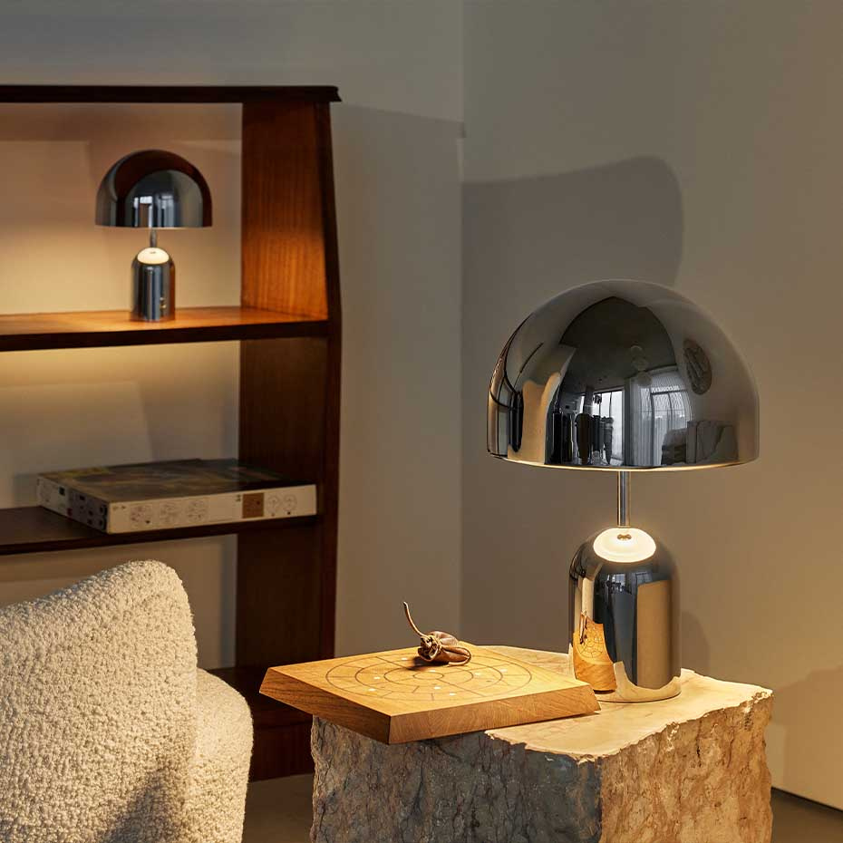 Bell LED Bordslampa Silver