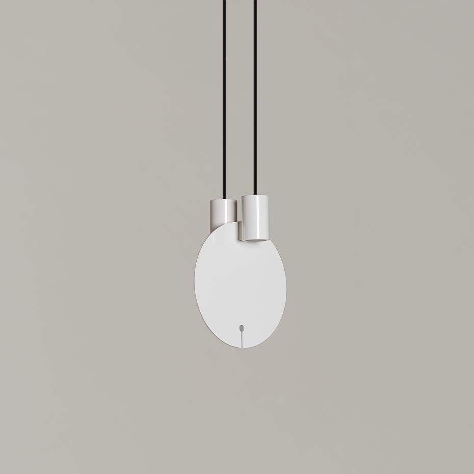 Bijou Pendel Small Glossy White