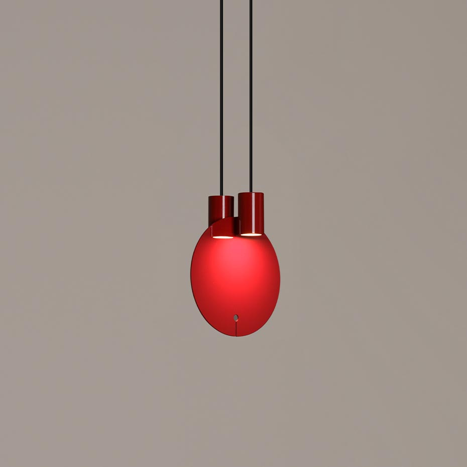 Bijou Pendel Small Glossy Red