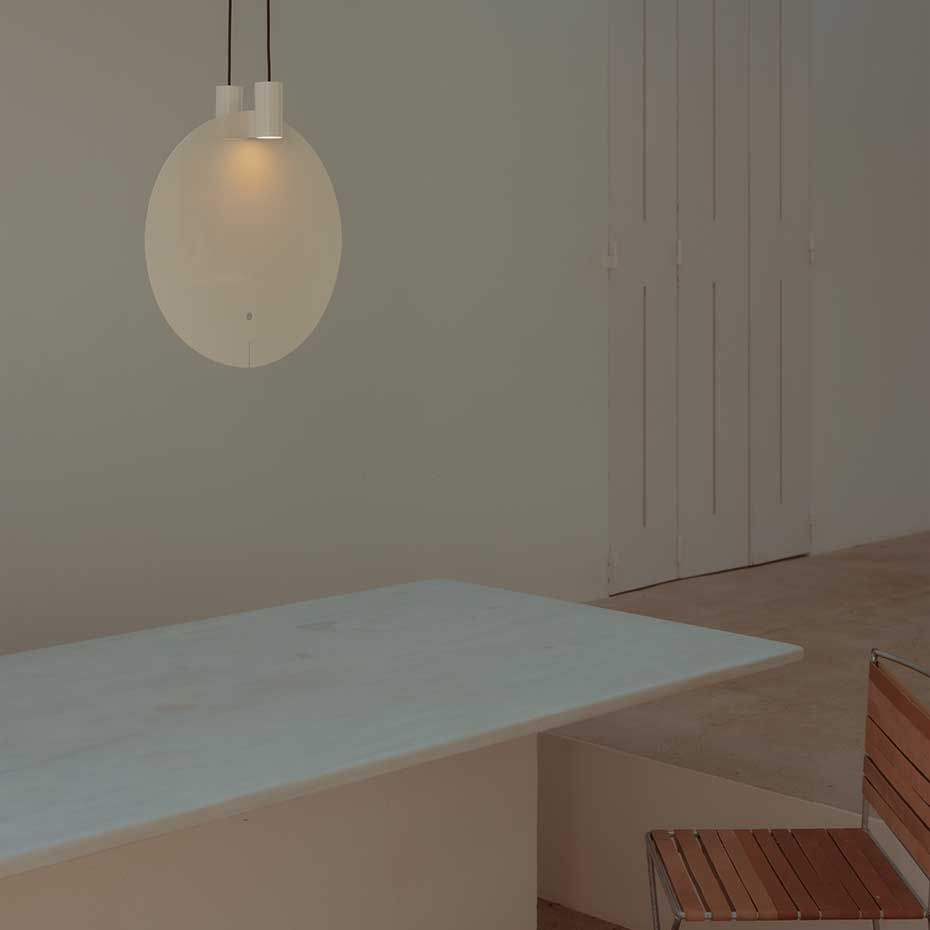 Bijou Pendel Large Glossy White