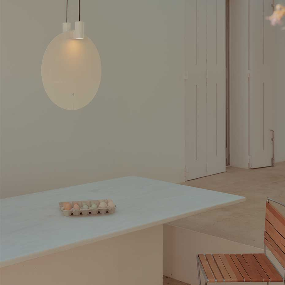 Bijou Pendel Large Glossy White