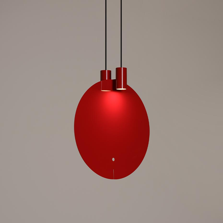 Bijou Pendel Large Glossy Red